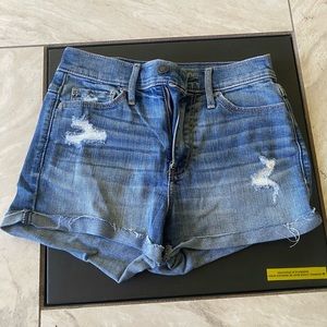 Abercrombie high waisted jean shorts